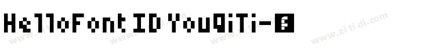 HelloFont ID YouQiTi字体转换